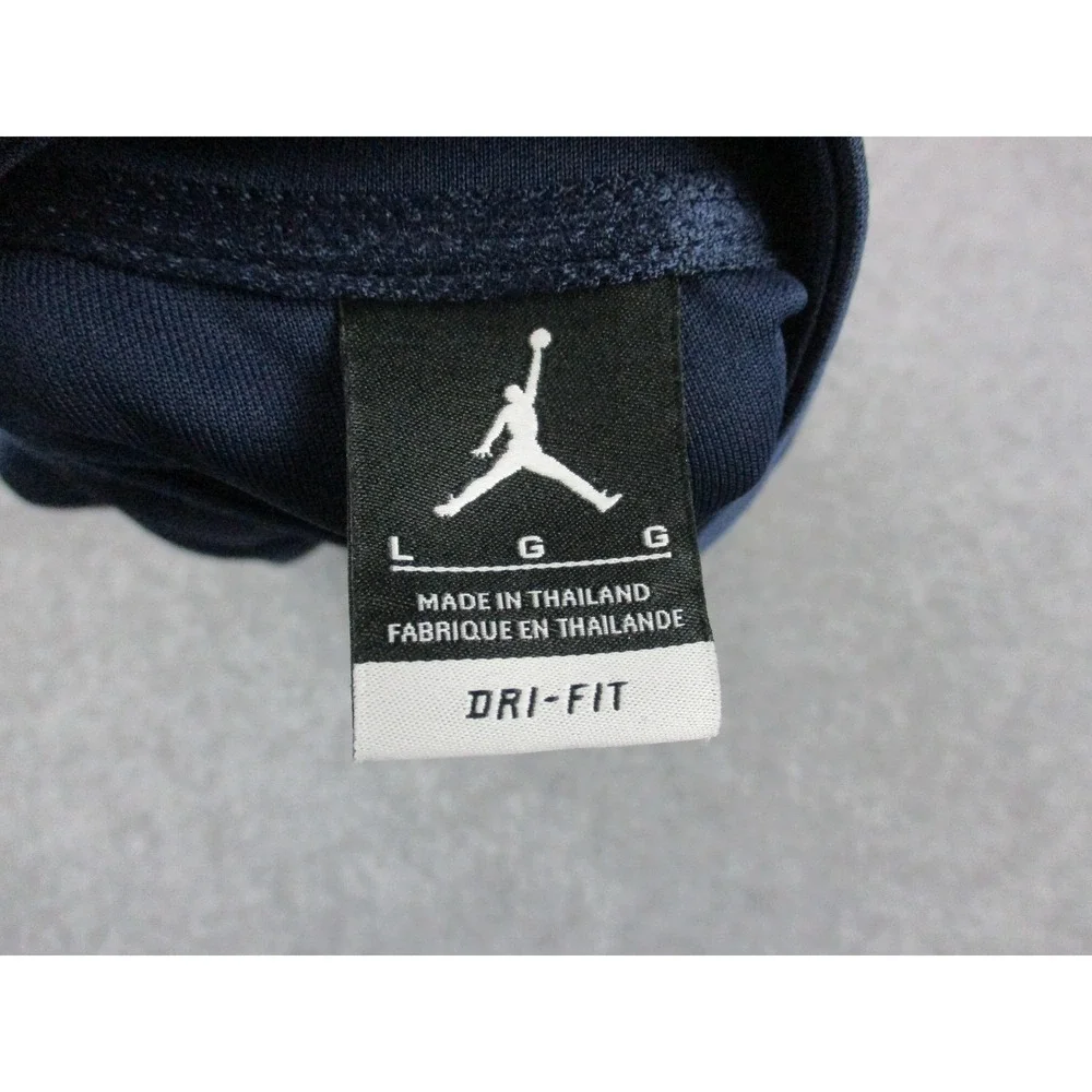 Jordan Jacket Mens Large Blue Gray Dri Fit Jumpman Full Zip Athletic Track Coat